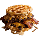 Chucks Smash'd Waffle Burger